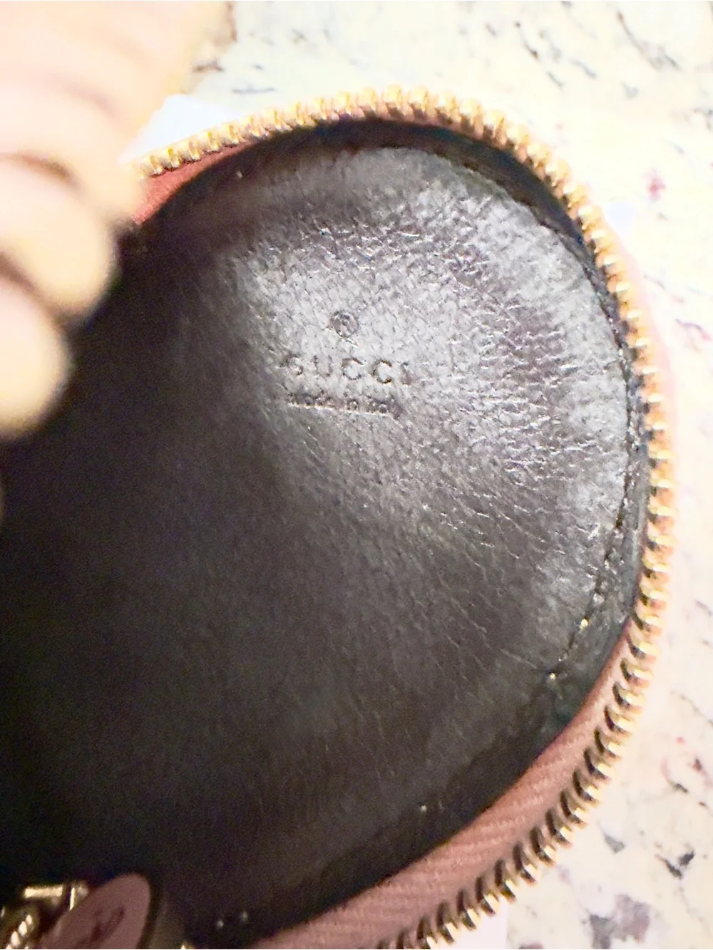 Gucci Pink Leather Heart Coin Purse Wallet w Box & Dust Bag - Picture 8 of 9